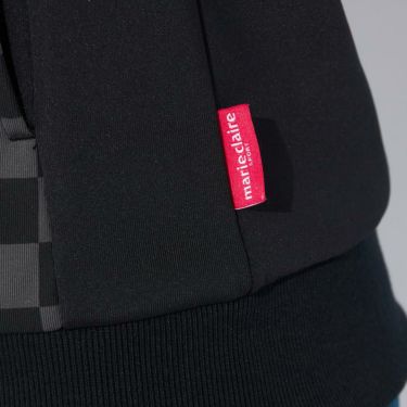 マリクレール marie claire　レディース ブロック柄 長袖 フルジップ ブルゾン 734-223　2024年モデル ブラック 詳細6