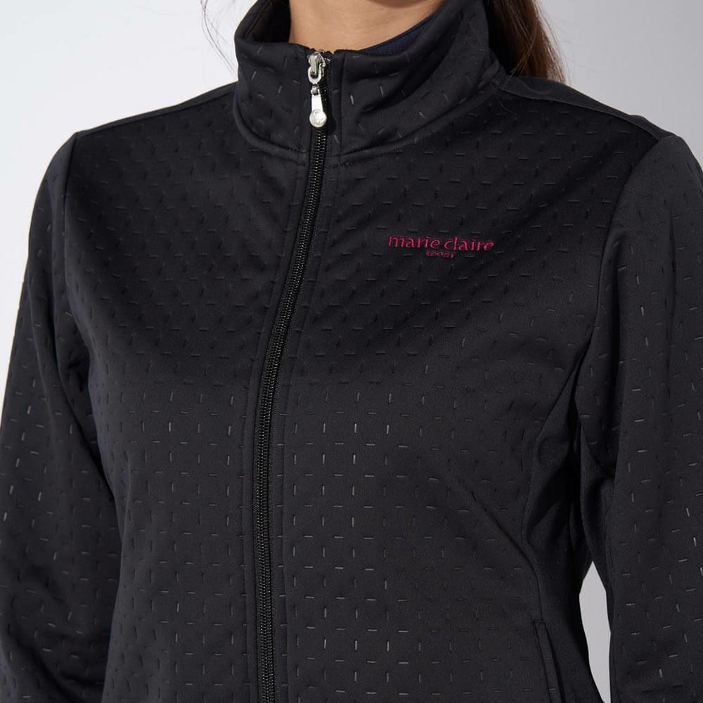マリクレール marie claire　レディース 生地切替 キルト 長袖 フルジップ ブルゾン 734-224　2024年モデル 詳細1 画像2(ALT)