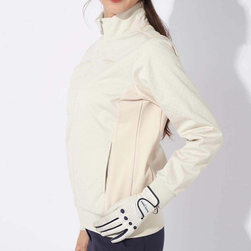 マリクレール marie claire　レディース 生地切替 キルト 長袖 フルジップ ブルゾン 734-224　2024年モデル 詳細1 画像2(ALT)