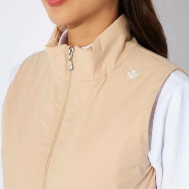 マリクレール marie claire　レディース 薄中綿 チュニック ベスト 734-227　2024年モデル ライトベージュ 画像2(ALT)