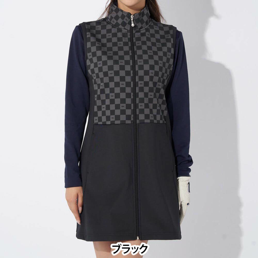 マリクレール marie claire　レディース ブロック柄 ワンピース ベスト 734-424　2024年モデル 詳細1 画像2(ALT)