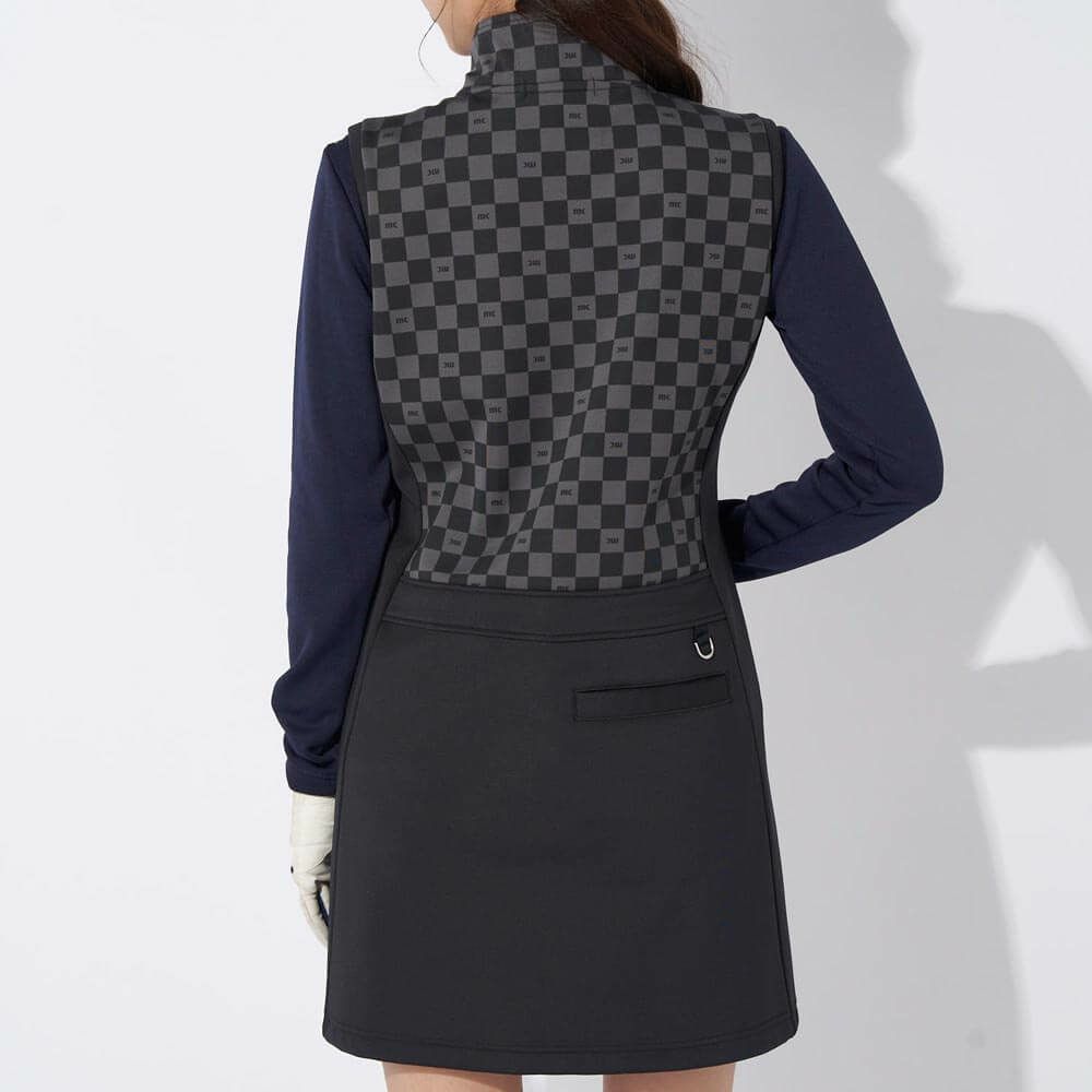 マリクレール marie claire　レディース ブロック柄 ワンピース ベスト 734-424　2024年モデル 詳細1 画像2(ALT)