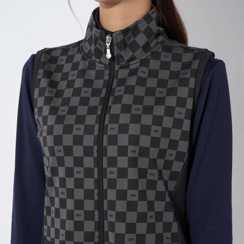 マリクレール marie claire　レディース ブロック柄 ワンピース ベスト 734-424　2024年モデル 詳細1 画像2(ALT)