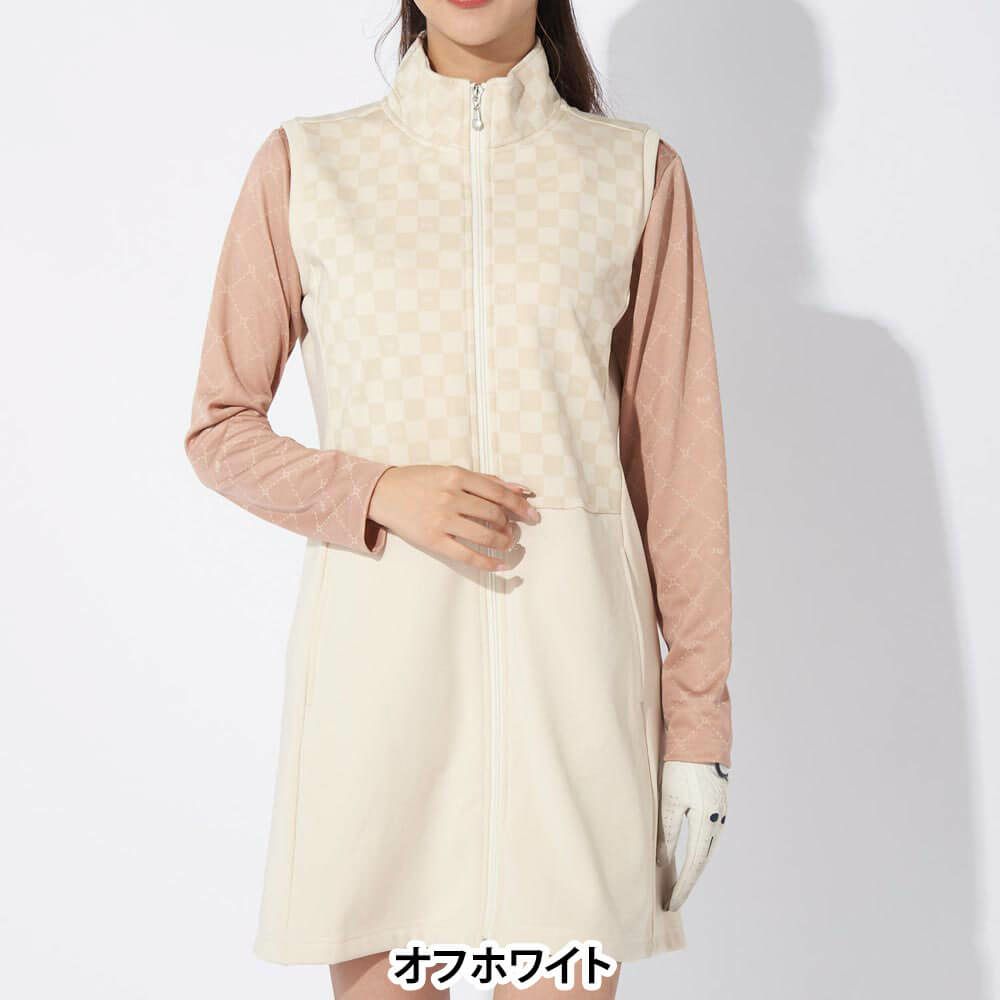 マリクレール marie claire　レディース ブロック柄 ワンピース ベスト 734-424　2024年モデル 詳細1 画像2(ALT)