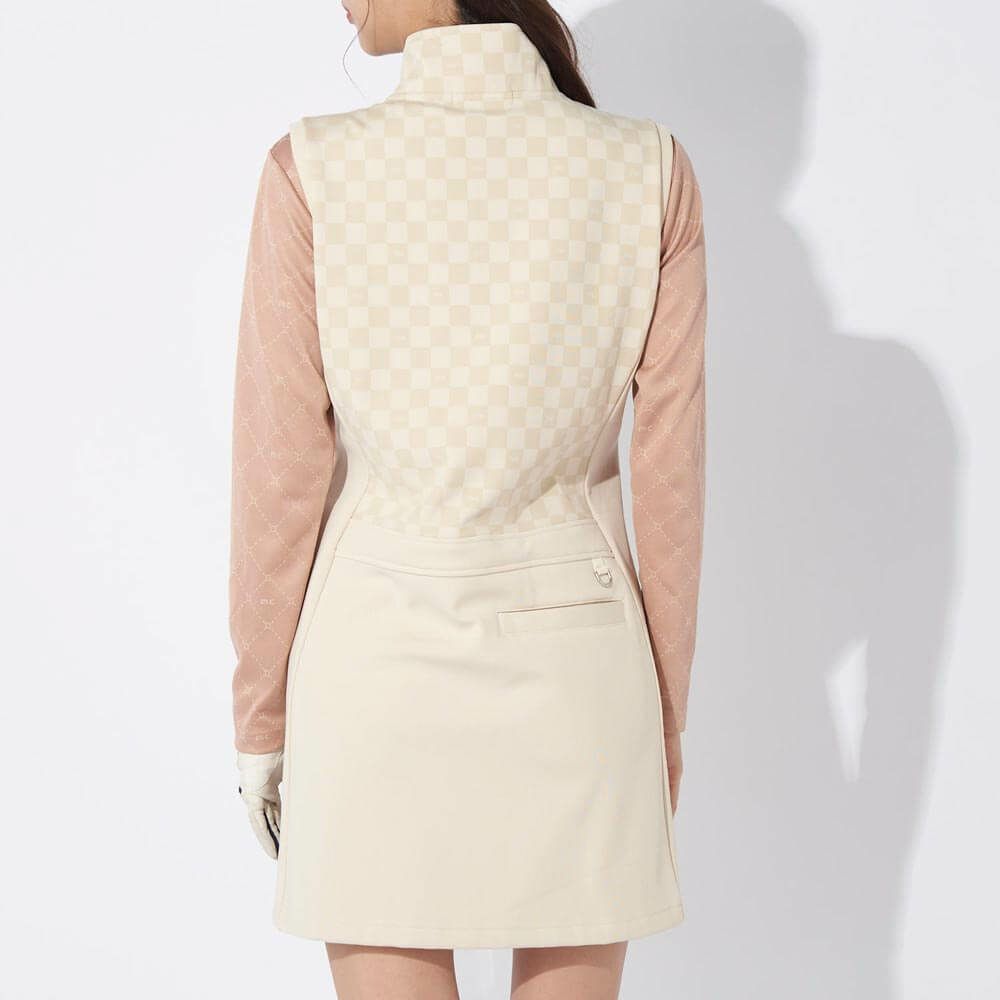 マリクレール marie claire　レディース ブロック柄 ワンピース ベスト 734-424　2024年モデル 詳細1 画像2(ALT)