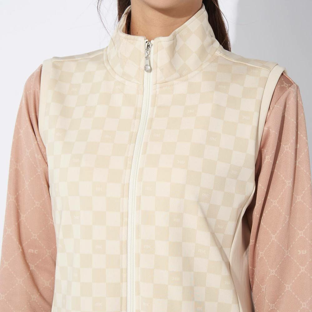 マリクレール marie claire　レディース ブロック柄 ワンピース ベスト 734-424　2024年モデル 詳細1 画像2(ALT)