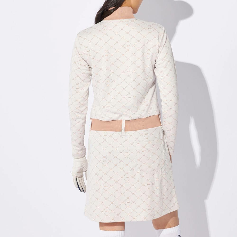 マリクレール marie claire　レディース 長袖 ハーフジップ ワンピース 734-427Y　2024年モデル 詳細1 画像2(ALT)