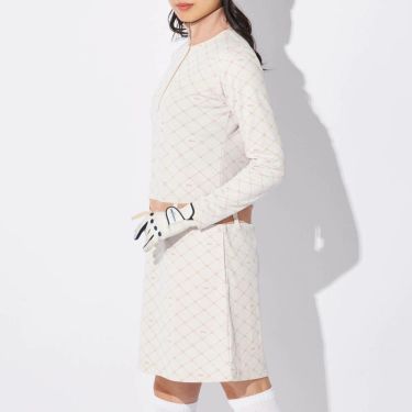 マリクレール marie claire　レディース 長袖 ハーフジップ ワンピース 734-427Y　2024年モデル 詳細1 画像2(ALT)