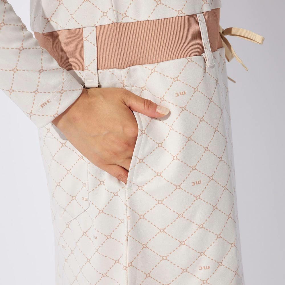 マリクレール marie claire　レディース 長袖 ハーフジップ ワンピース 734-427Y　2024年モデル 詳細1 画像2(ALT)