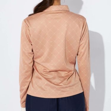 マリクレール marie claire　レディース ロゴジャガード 長袖 ポロシャツ 734-525　2024年モデル 詳細1 画像2(ALT)