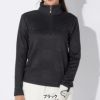 マリクレール marie claire　レディース 裏起毛 長袖 ハーフジップ シャツ 734-536　2024年モデル 詳細1 画像2(ALT)