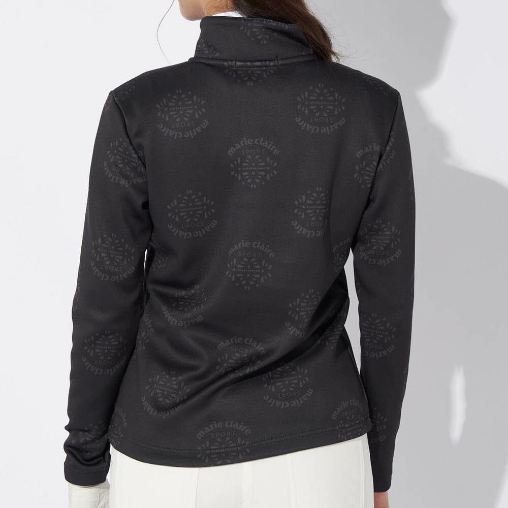 マリクレール marie claire　レディース 裏起毛 長袖 ハーフジップ シャツ 734-536　2024年モデル 詳細1 画像2(ALT)