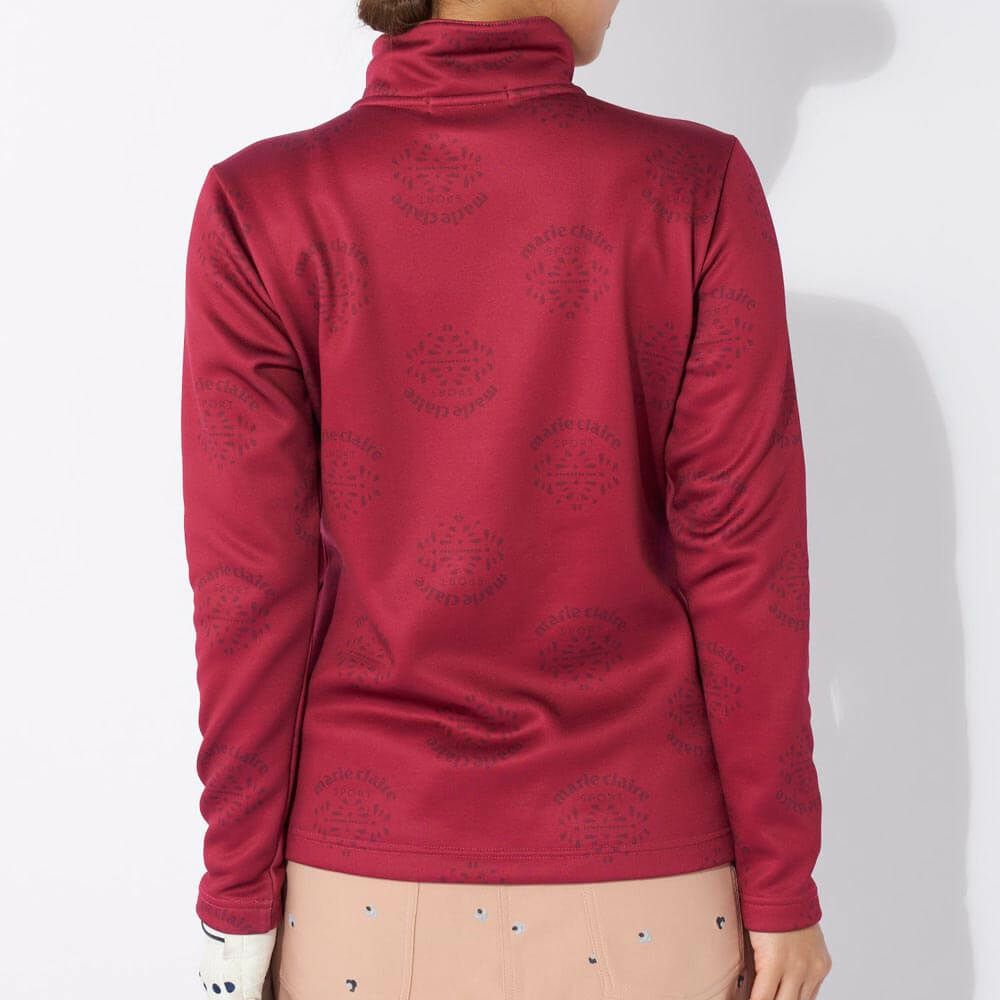 マリクレール marie claire　レディース 裏起毛 長袖 ハーフジップ シャツ 734-536　2024年モデル 詳細1 画像2(ALT)