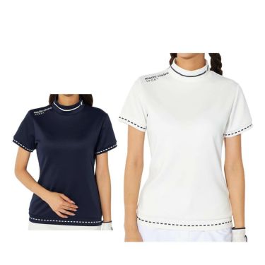 マリクレール marie claire　レディース 半袖 モックネック シャツ 734-600 [2024年モデル] ゴルフウェア [50％OFF] 特価  詳細1