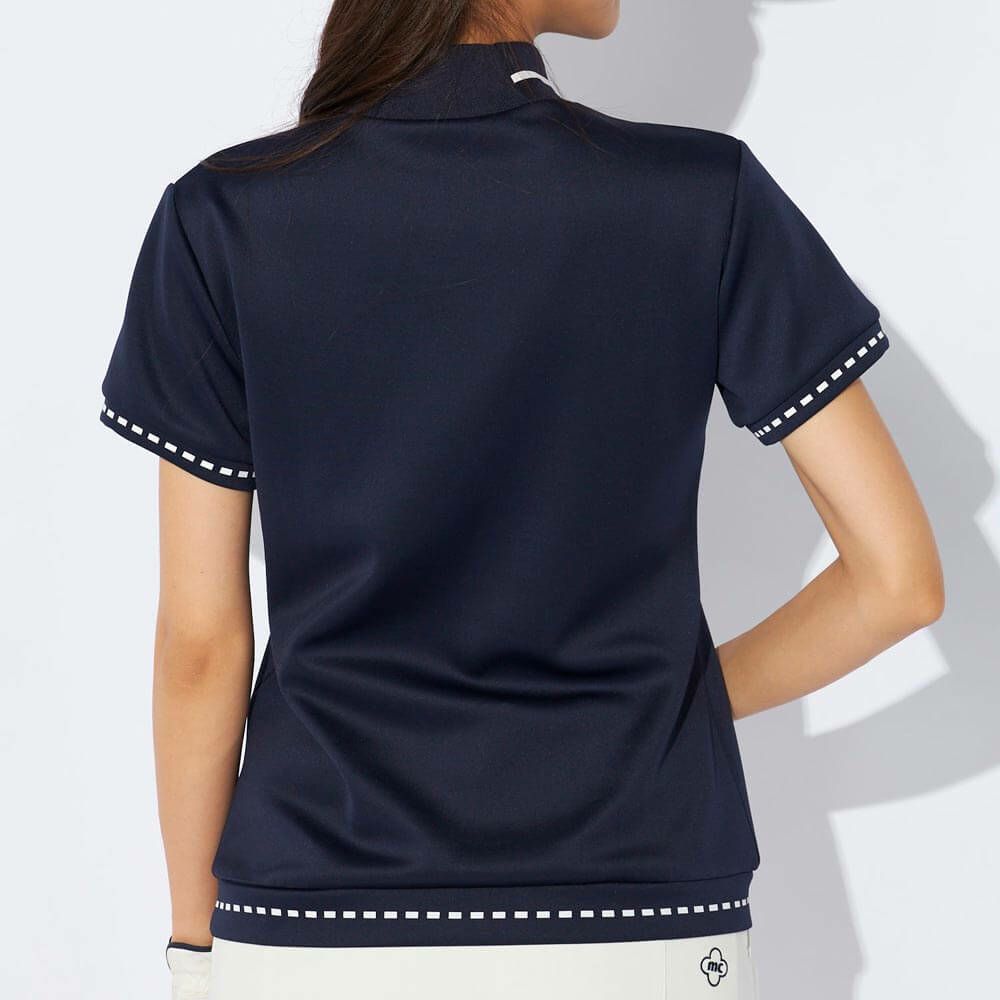 マリクレール marie claire　レディース 半袖 モックネック シャツ 734-600 [2024年モデル] ゴルフウェア [50％OFF] 特価  詳細1 画像2(ALT)