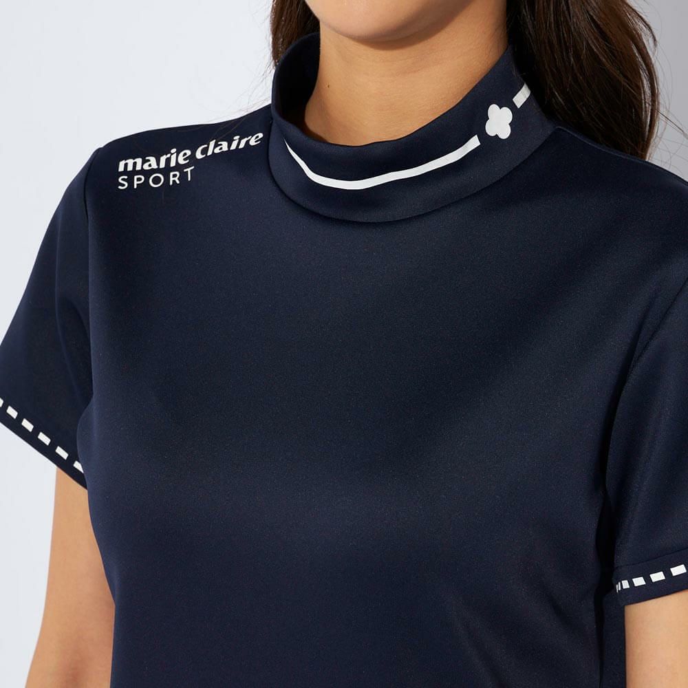 マリクレール marie claire　レディース 半袖 モックネック シャツ 734-600 [2024年モデル] ゴルフウェア [50％OFF] 特価  詳細1 画像2(ALT)