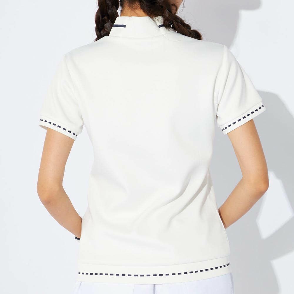 マリクレール marie claire　レディース 半袖 モックネック シャツ 734-600 [2024年モデル] ゴルフウェア [50％OFF] 特価  詳細1 画像2(ALT)