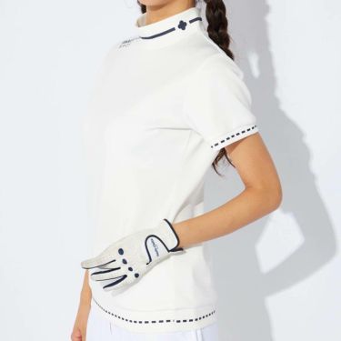 マリクレール marie claire　レディース 半袖 モックネック シャツ 734-600 [2024年モデル] ゴルフウェア [50％OFF] 特価  詳細1 画像2(ALT)