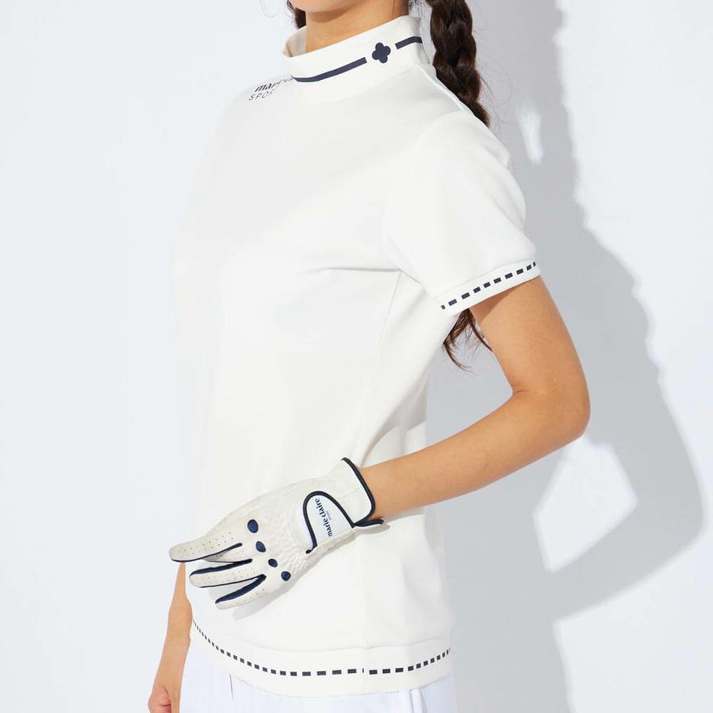 マリクレール marie claire　レディース 半袖 モックネック シャツ 734-600 [2024年モデル] ゴルフウェア [50％OFF] 特価  詳細1 画像2(ALT)