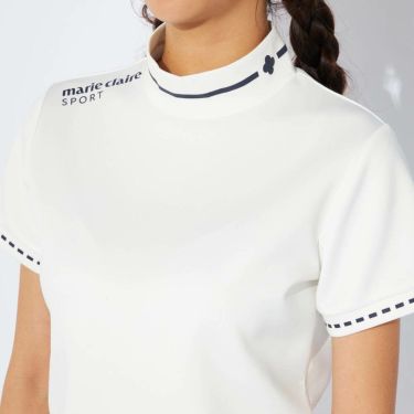 マリクレール marie claire　レディース 半袖 モックネック シャツ 734-600 [2024年モデル] ゴルフウェア [50％OFF] 特価  詳細1 画像2(ALT)