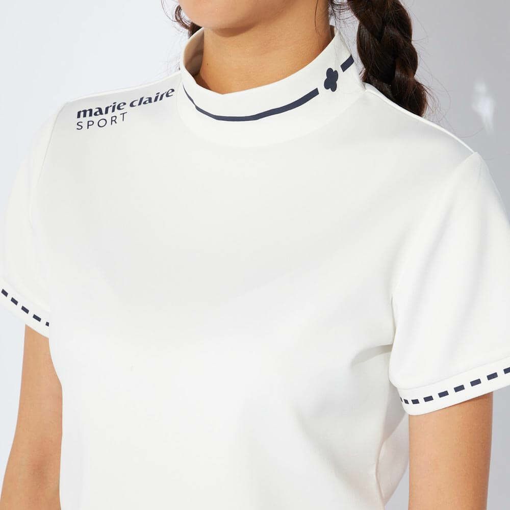 マリクレール marie claire　レディース 半袖 モックネック シャツ 734-600 [2024年モデル] ゴルフウェア [50％OFF] 特価  詳細1 画像2(ALT)