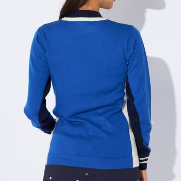 マリクレール marie claire　レディース 配色切替 長袖 モックネック セーター 734-720　2024年モデル 詳細1 画像2(ALT)