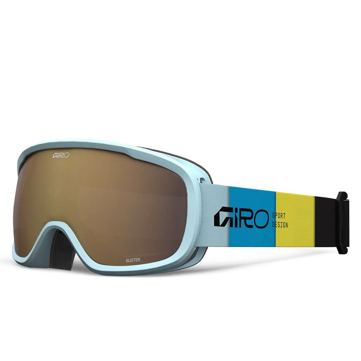 ジロ GIRO　BUSTER バスター LIGHT BLUE BLOCKS/Amber Rose　ジュニア スキー スノーボードゴーグル 2025-2026 LIGHT BLUE BLOCKS