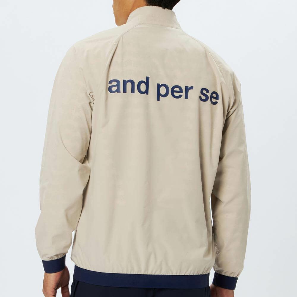 アンパスィ and per se　メンズ 撥水 ストレッチ 長袖 フルジップ ブルゾン AMF1105G1　2025年モデル 画像2(ALT)