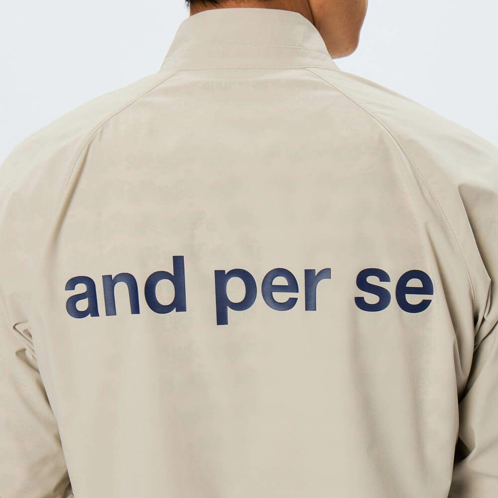 アンパスィ and per se　メンズ 撥水 ストレッチ 長袖 フルジップ ブルゾン AMF1105G1　2025年モデル 画像2(ALT)