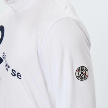 アンパスィ and per se　メンズ ロゴプリント 長袖 モックネック シャツ AMF9225W2　2025年モデル 画像2(ALT)