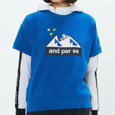 アンパスィ and per se　レディース 半袖 スウェット プルオーバー AFF6505J1　2025年モデル 画像2(ALT)