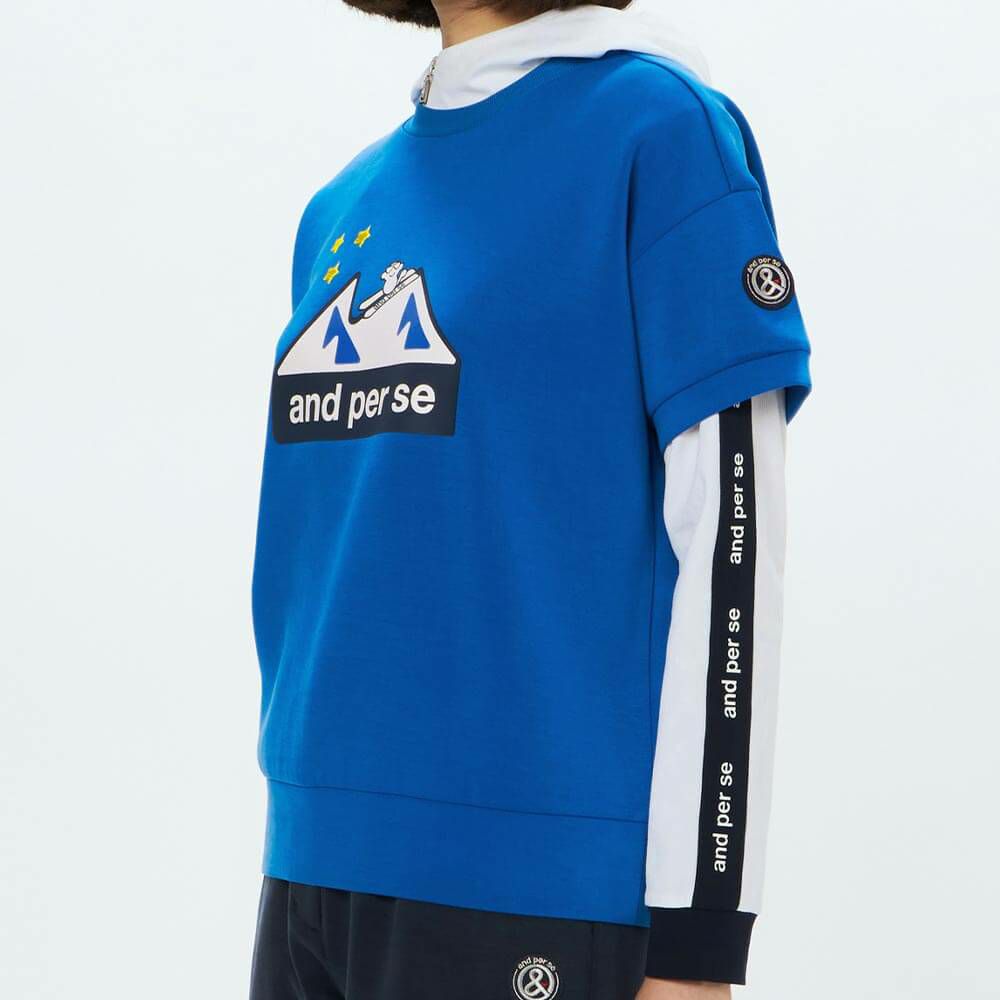 アンパスィ and per se　レディース 半袖 スウェット プルオーバー AFF6505J1　2025年モデル 画像2(ALT)