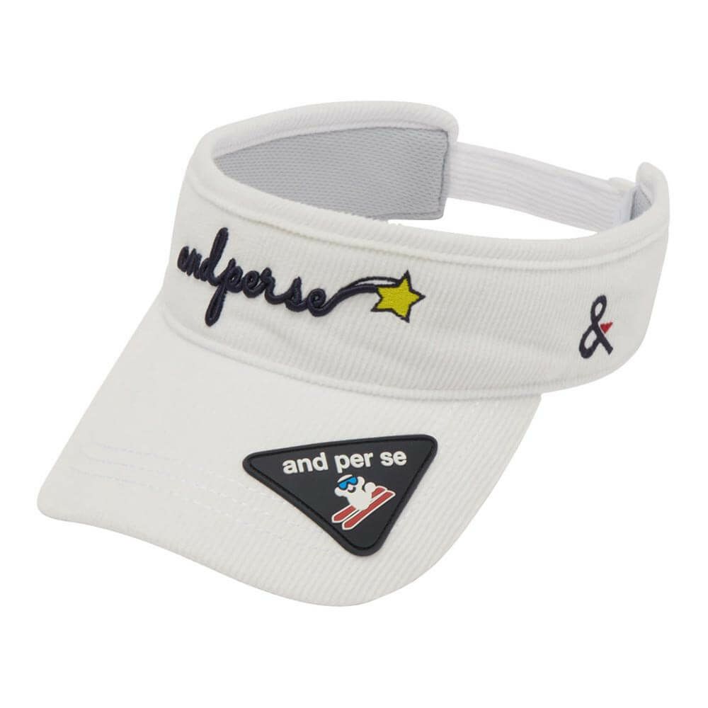 アンパスィ and per se　レディース バイザー AFF8705 10 ホワイト　2025年モデル ホワイト