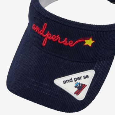 アンパスィ and per se　レディース バイザー AFF8705 30 ネイビー　2025年モデル 　2025年モデル 画像2(ALT)