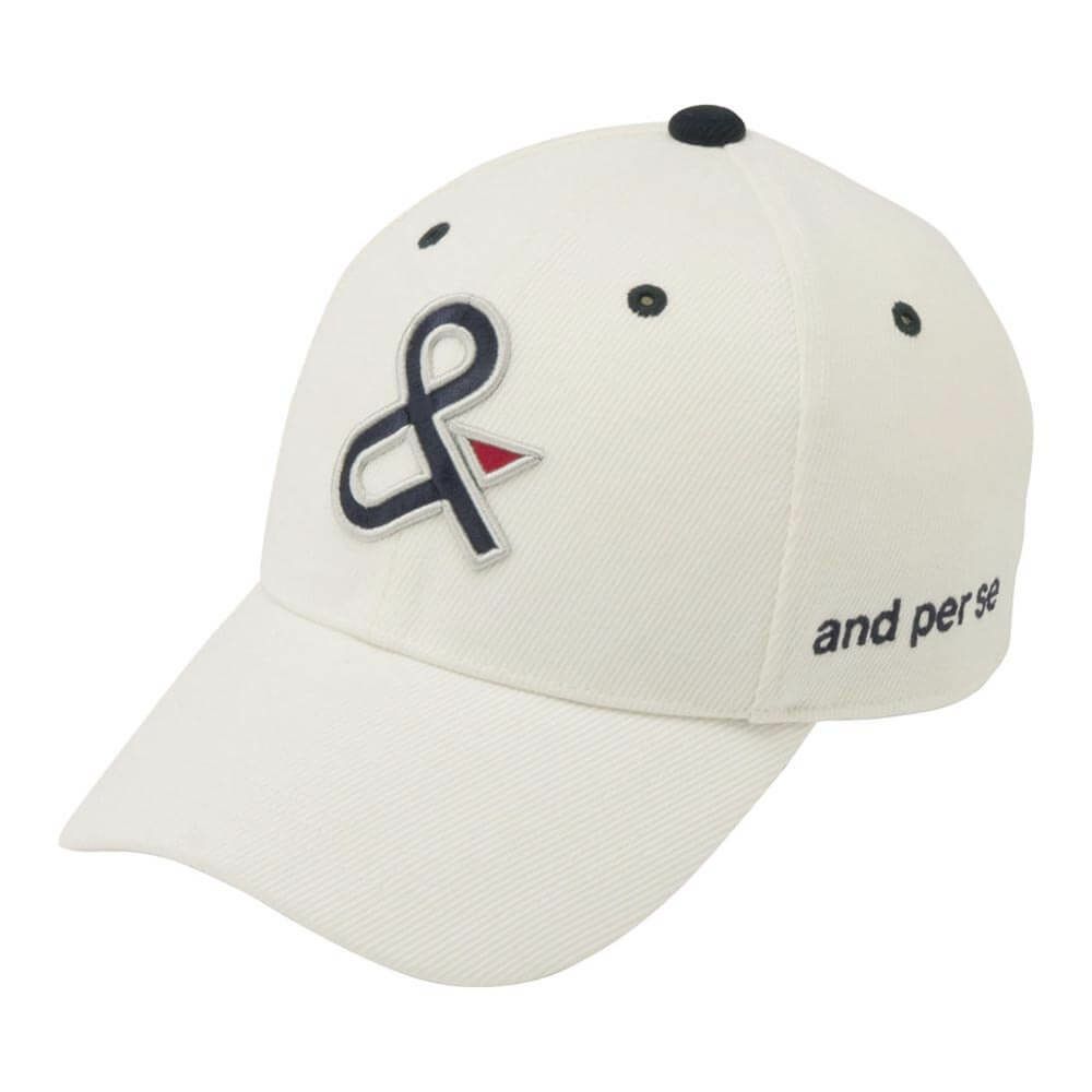 アンパスィ and per se　メンズ キャップ AMF8405 10 ホワイト　2025年モデル ホワイト