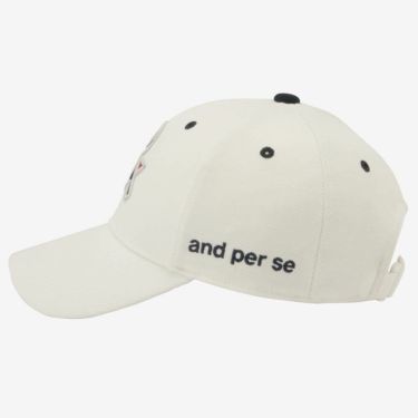 アンパスィ and per se　メンズ キャップ AMF8405 10 ホワイト　2025年モデル 　2025年モデル 画像2(ALT)