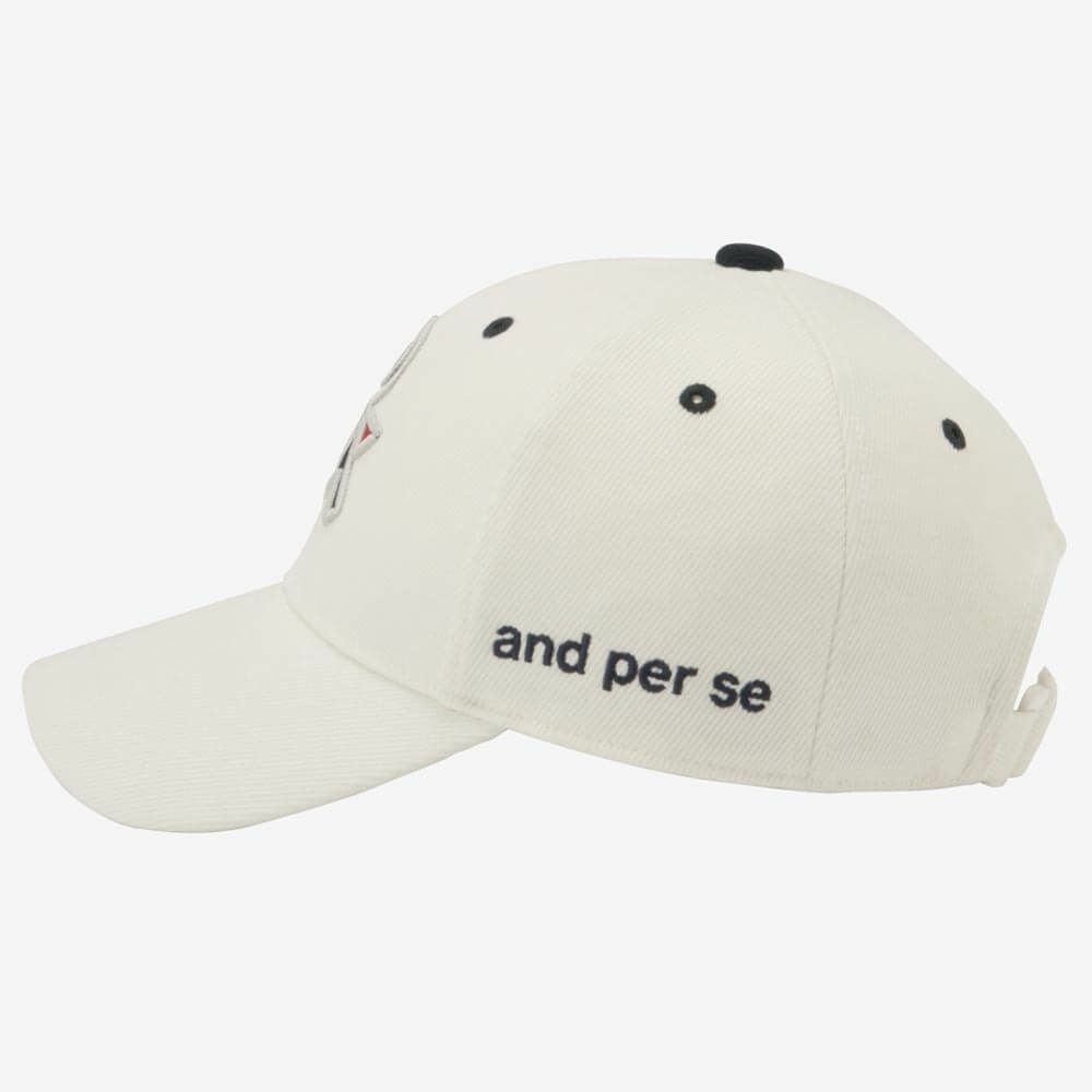 アンパスィ and per se　メンズ キャップ AMF8405 10 ホワイト　2025年モデル 　2025年モデル 画像2(ALT)