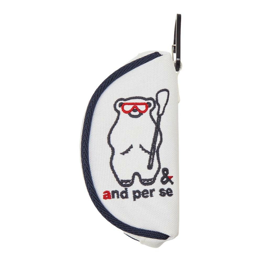 アンパスィ and per se　ボールポーチ AUF7205 10 ホワイト　2025年モデル ホワイト