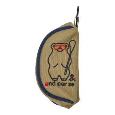 アンパスィ and per se　ボールポーチ AUF7205 52 キャメル　2025年モデル キャメル