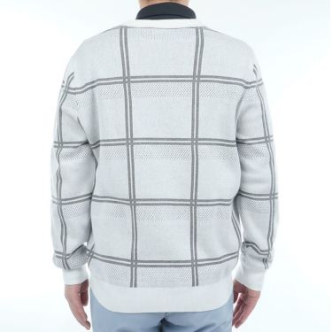 アドミラル Admiral　メンズ ウィンドウペン 長袖 クルーネック セーター ADMA558　2025年モデル 詳細2