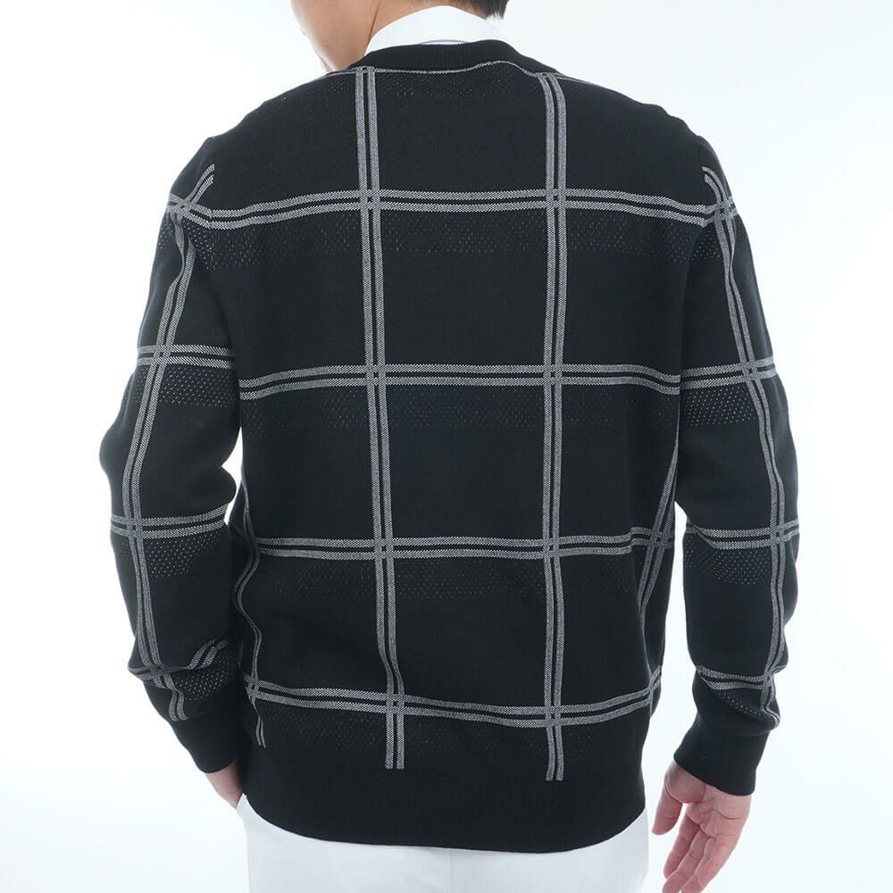 アドミラル Admiral　メンズ ウィンドウペン 長袖 クルーネック セーター ADMA558　2025年モデル 詳細9