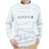 アドミラル Admiral　メンズ UJジャガード 長袖 クルーネック セーター ADMA564　2025年モデル ホワイト