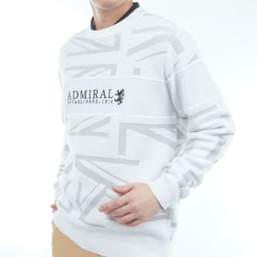 アドミラル Admiral　メンズ UJジャガード 長袖 クルーネック セーター ADMA564　2025年モデル 詳細3