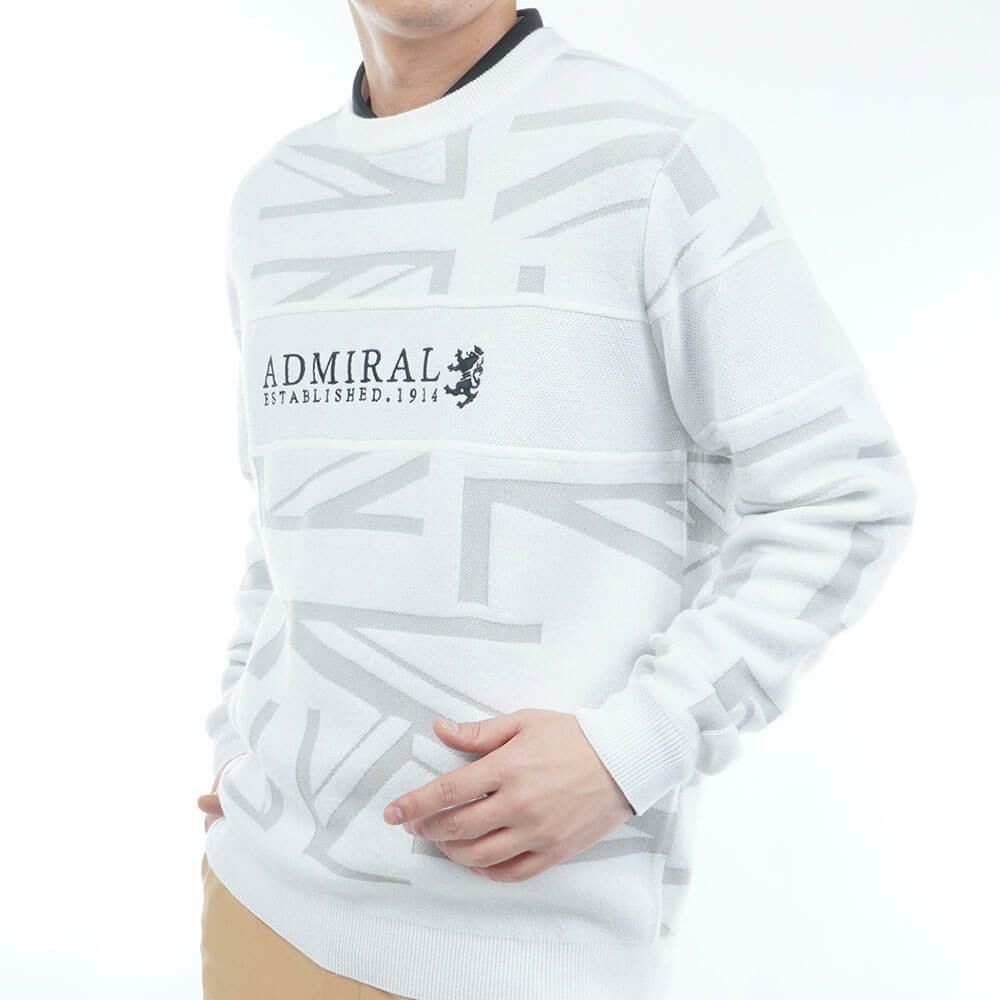 アドミラル Admiral　メンズ UJジャガード 長袖 クルーネック セーター ADMA564　2025年モデル 詳細3