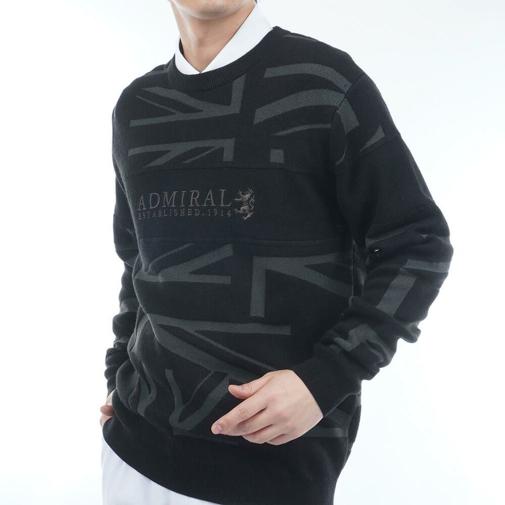 アドミラル Admiral　メンズ UJジャガード 長袖 クルーネック セーター ADMA564　2025年モデル 詳細5