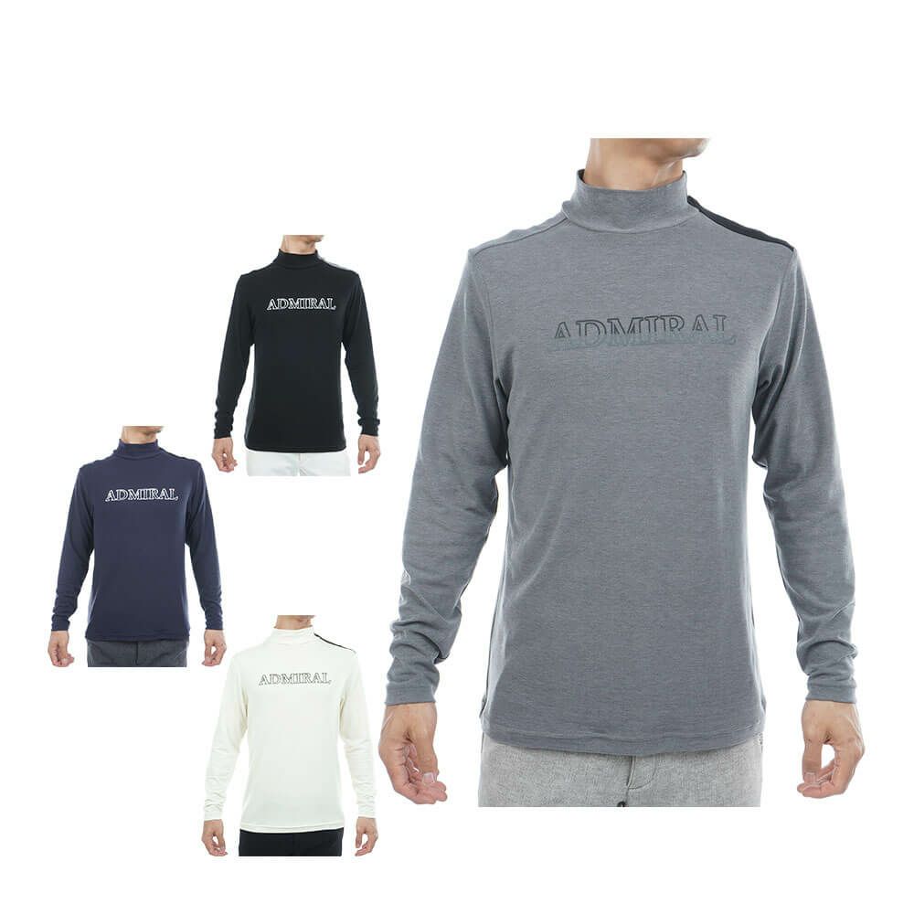 アドミラル Admiral メンズ スエード起毛 長袖 ハイネック シャツ