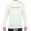 アドミラル Admiral　メンズ スエード起毛 長袖 ハイネック シャツ ADMA575　2025年モデル ホワイト