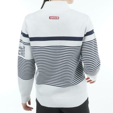 アドミラル Admiral　レディース パネルボーダー 長袖 ボトルネック セーター ADLA564　2025年モデル 詳細2