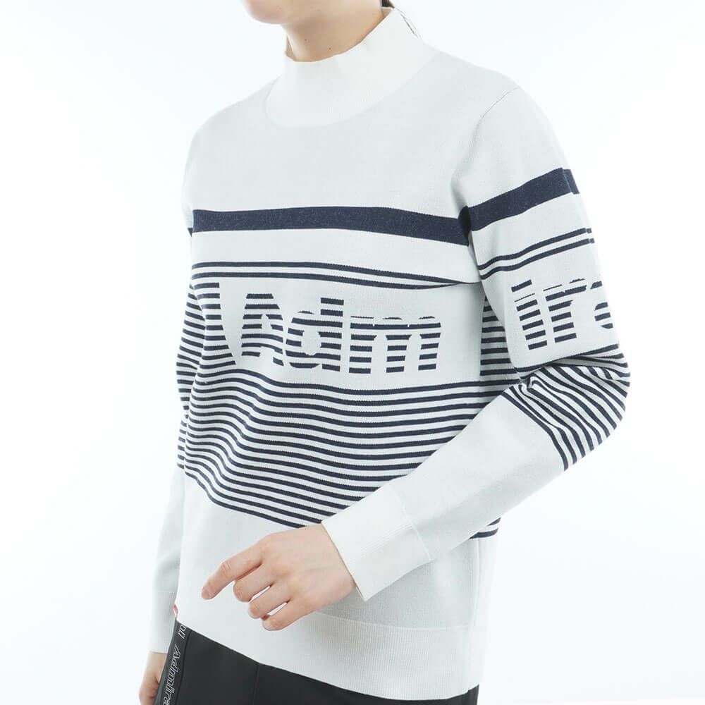 アドミラル Admiral　レディース パネルボーダー 長袖 ボトルネック セーター ADLA564　2025年モデル 詳細3