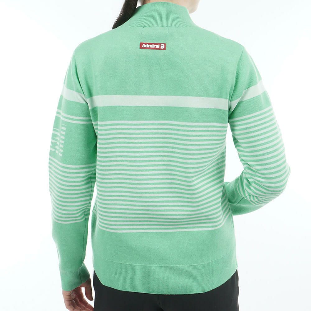 アドミラル Admiral　レディース パネルボーダー 長袖 ボトルネック セーター ADLA564　2025年モデル 詳細6